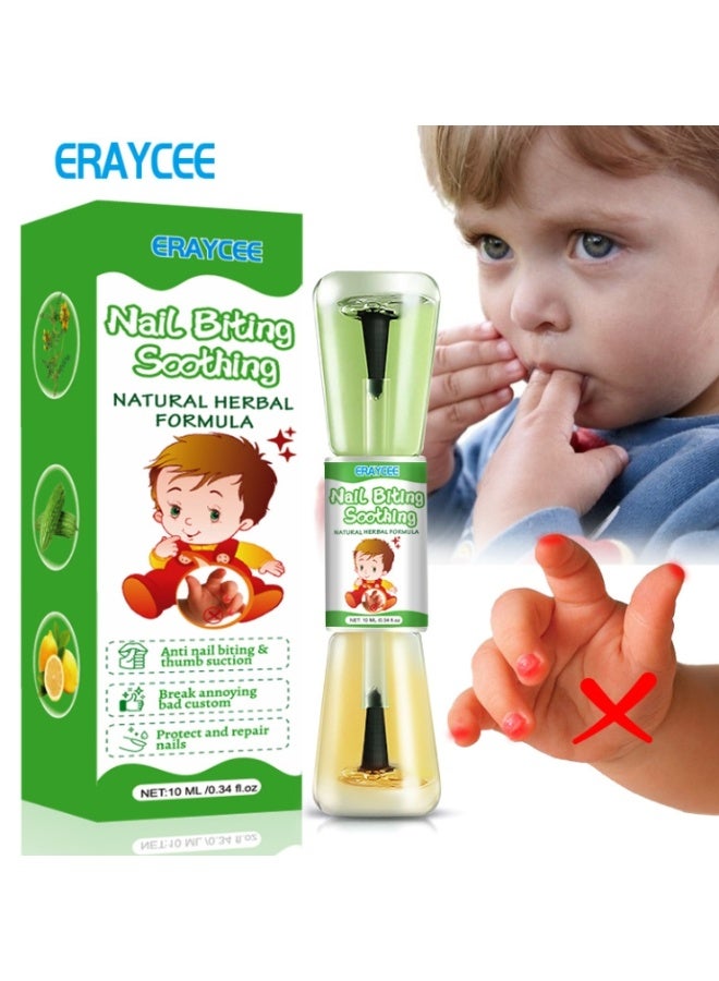 إيرايسي طلاء أظافر مضاد لقضم الأظافر، يمنع مص الإبهام، طلاء أظافر، ماء للأظافر، يمنع قضم الأظافر للأطفال والكبار، طلاء أظافر طبيعي مضاد لقضم الأظافر، يمنع مص الإبهام ويوقف قضم الأظافر، 10 مل - Image 1